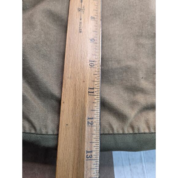 Da-Nang Bag Recycled Green Military Wear Satchel Multi Pockets Snap Zip Vintage - Picture 11 of 16